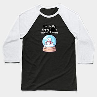 Introvert winter family, happy little world of snow Baseball T-Shirt